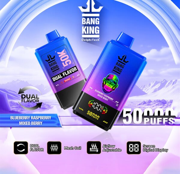 Bang King 50000 Puffs BlueberryRaspberry MixedBerry