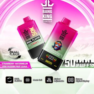 Bang King 50000 Puffs StrawberryWatermelon KiwiPassionFruitGuava 800x800