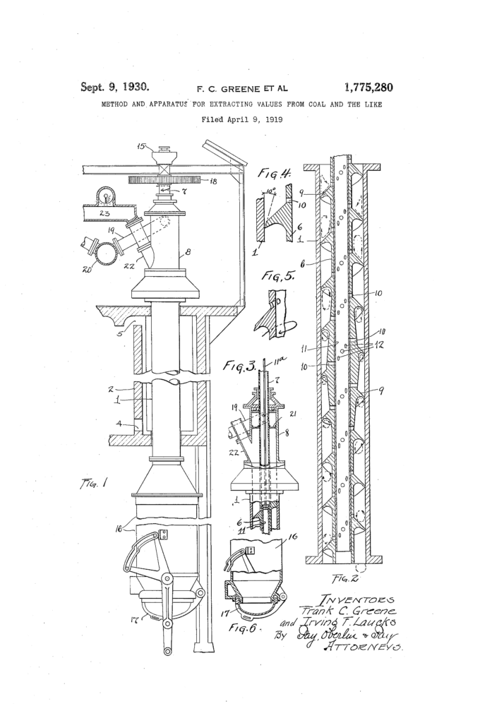 Die Geburtsstunde der Verdampfung: Joseph Robinsons Patentzeichnung von 1927.